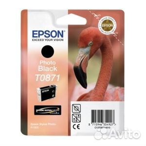 Картридж Epson T0871 Photo Black черный C13T08714