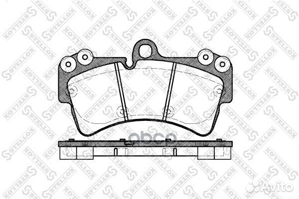 1006 000B-SX колодки дисковые п. VW Touareg 2