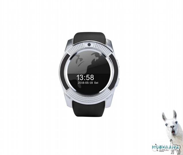 Умные часы-телефон Smart Watch V8 серебристые