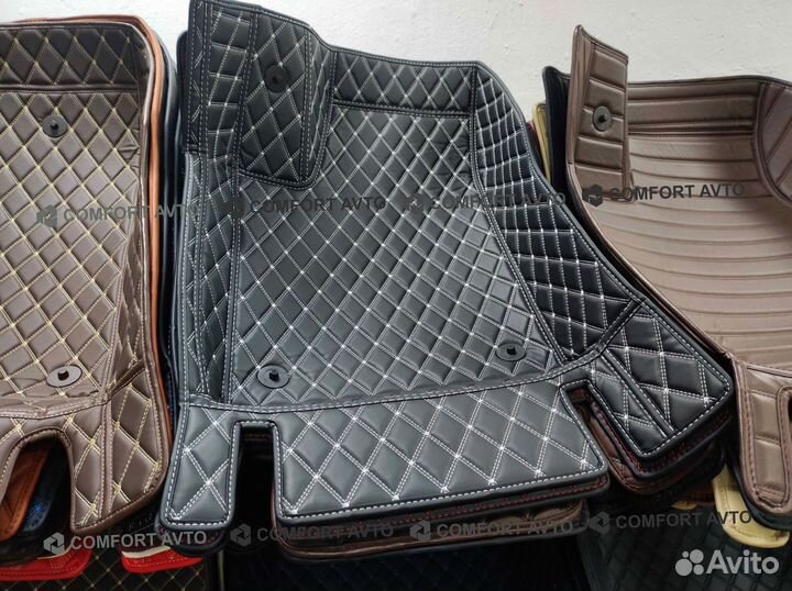 3Д 3D коврики из экокожи шьем сами