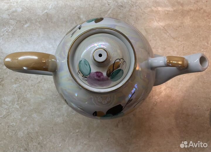 Чайники большие фарфоровые заварочные СССР, Дулёво