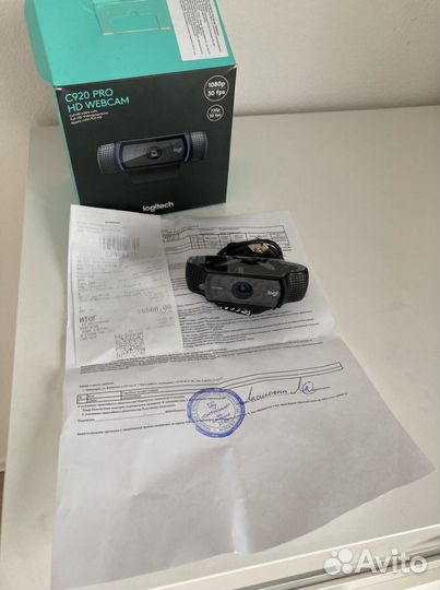 Web камера Logitech hd pro C920, черный