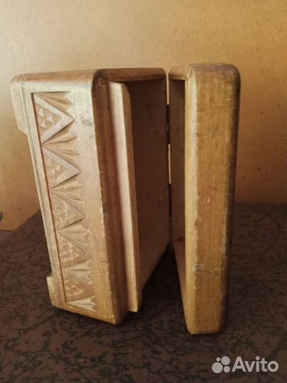 Шкатулка дерево СССР, ручная роспись