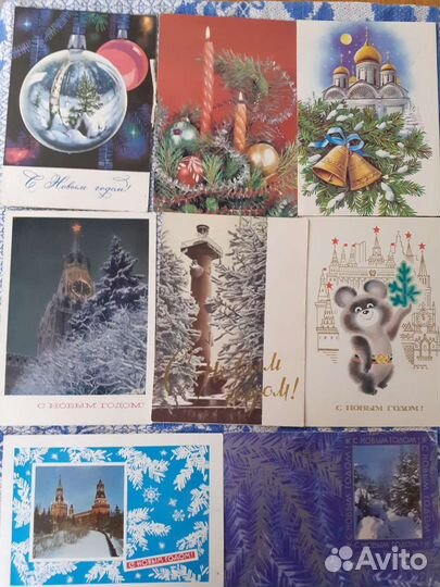 Открытки новогодние СССР