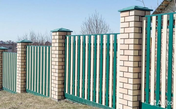 Забор металлический под ключ быстро
