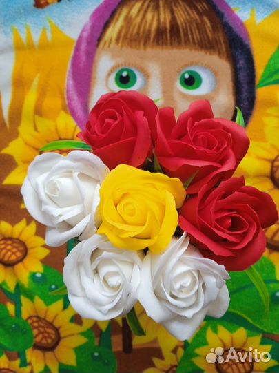 Мыльные букеты розы