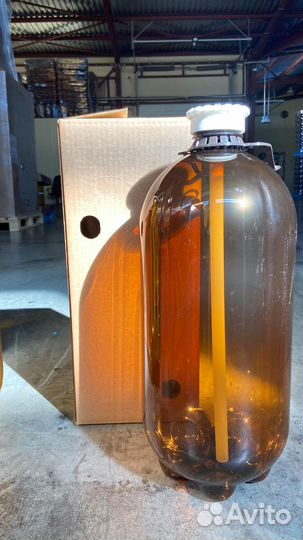 Пэт кега 10 лит. (с ручкой и коробом). Новая