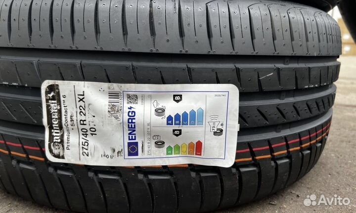 Continental PremiumContact 6 SSR 275/40 R22 и 315/35 R22 111Y