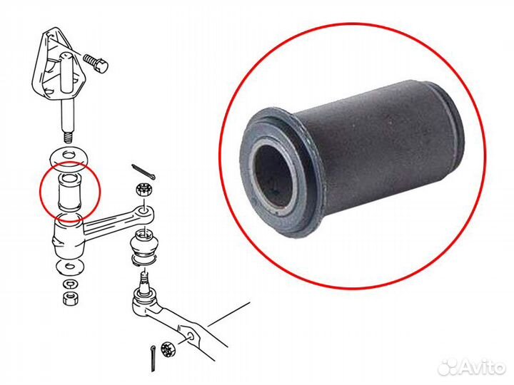 Сайлентблок маятникого рычага suzuki vitara, escudo 89-98