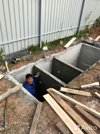 Септики выгребные ямы из бетонных колец