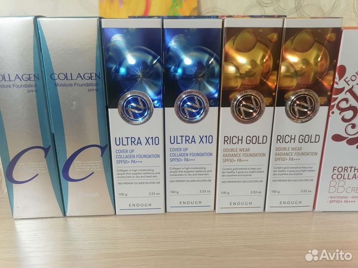 Тональный крем, вв-крем, Корея Enough