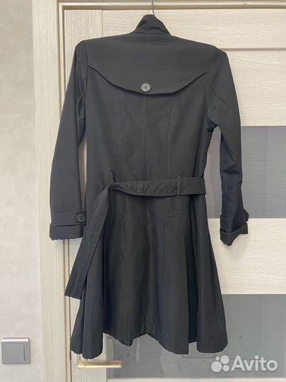 Плащ треч черный 42