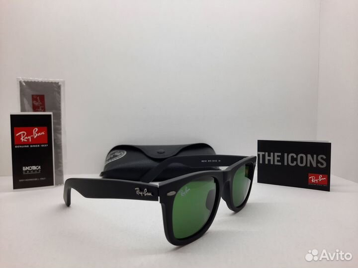 Очки Ray Ban wayfarer 2140 VIP Green Стекло