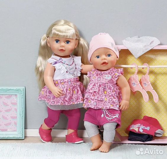 Кукла baby born и сестричка Аннабель оригинал