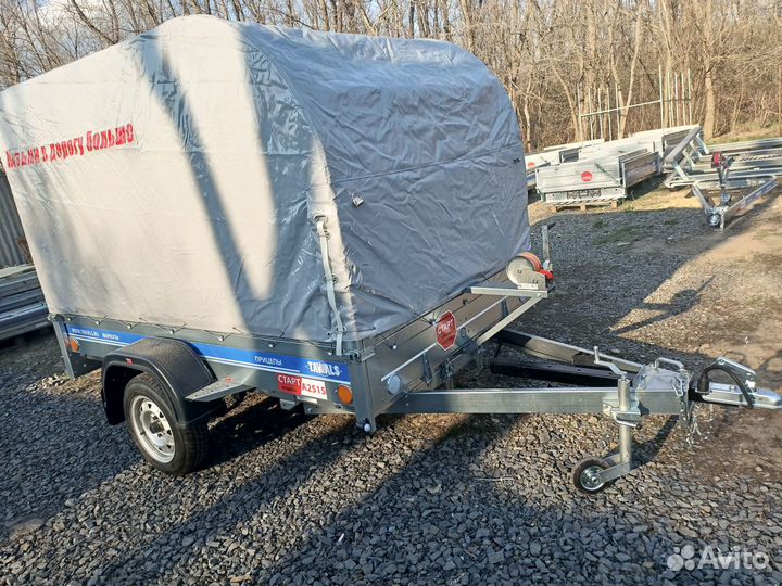 Легковой прицеп 2.5*1.5м с тентом и лебедкой