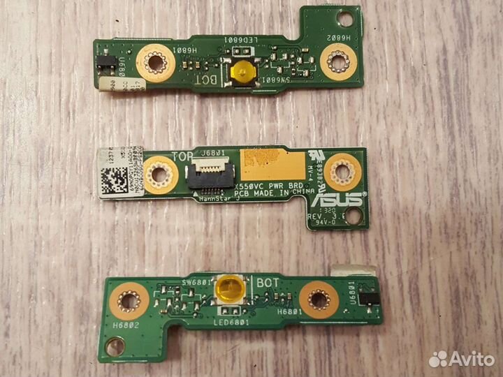 Кнопка включения Asus x550