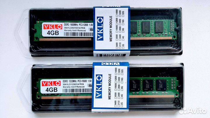 4Gb DDR3 1333/1600MHz