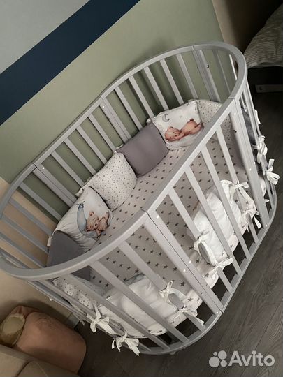 Кроватка трансформер с маятником