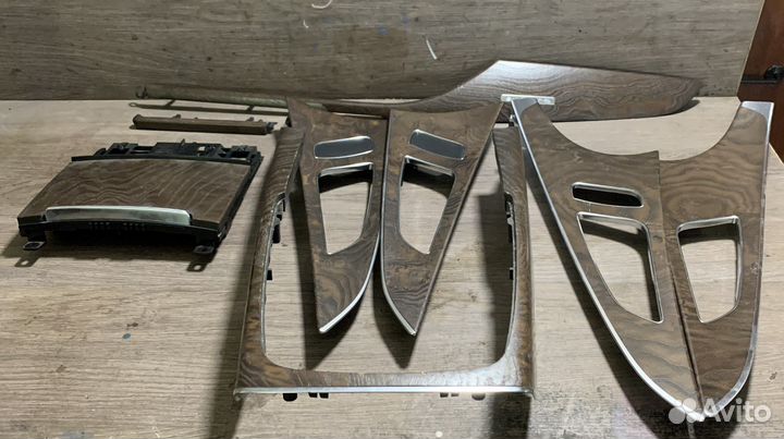 Накладки салона Ауди A6 C7 дерево