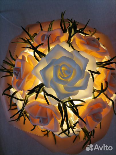 Светильник-ночник, букет цветов