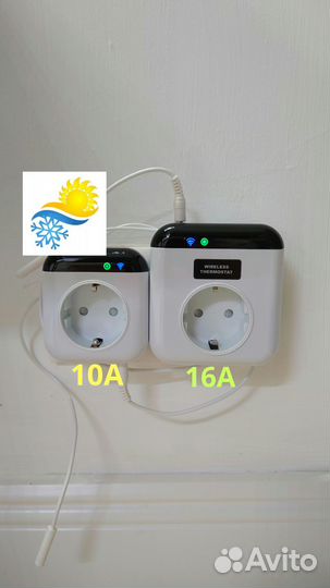 Умная WiFi розетка с термостатом Tuya 10А и 16А
