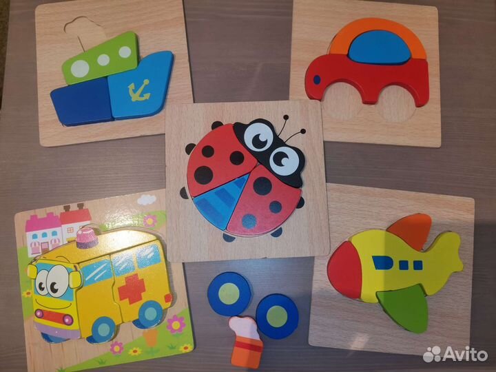 Развивающие вкладыши-пазлы