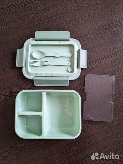 Ланч бокс 1500мл с ложкой и вилкой