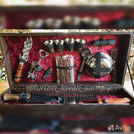 Набор шампуров подарочный дипломат