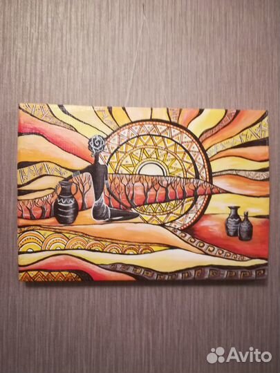 Картина в этностиле. Африка