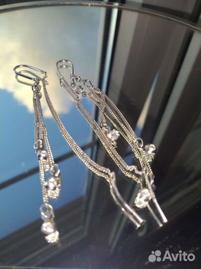 Серьги серебро