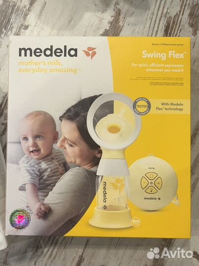 Молокоотсос электрический medela swing flex