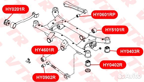 Сайлентблок VTR HY0902R