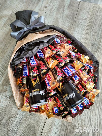 Сладкие букеты из конфет