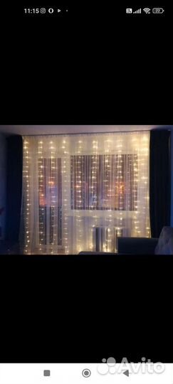Гирлянда штора 3 на 2