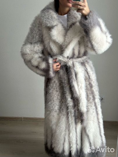 Шуба под рысь из эко-меха (M,L,XL)