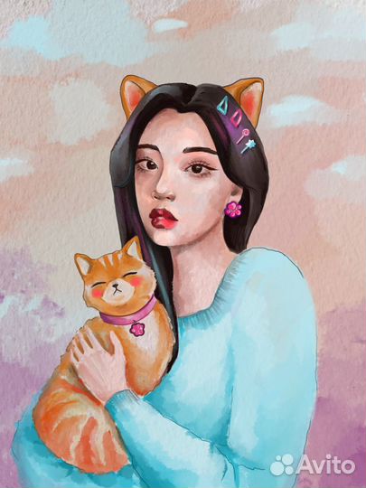 Цифровой портрет, логотип, баннер, визитка