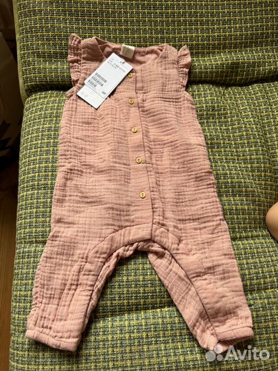 Hm ромпер новый муслин 62