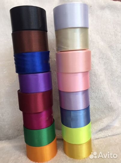 Лента атласная 5 см, 12 мм