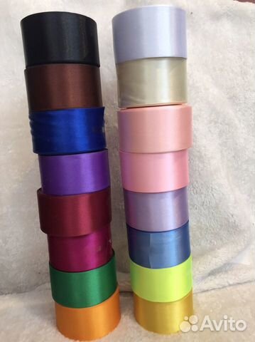 Лента атласная 5 см, 12 мм