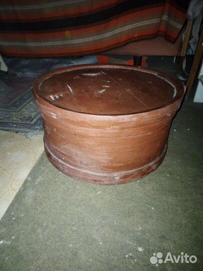 Берестяной короб Коми куд старинный