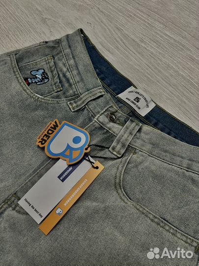 Джинсы mind error голубые