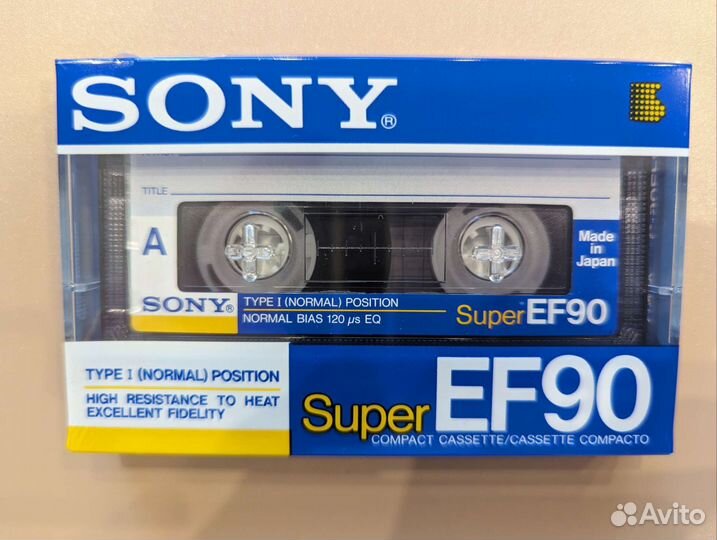 Аудиокассета Sony Super EF90