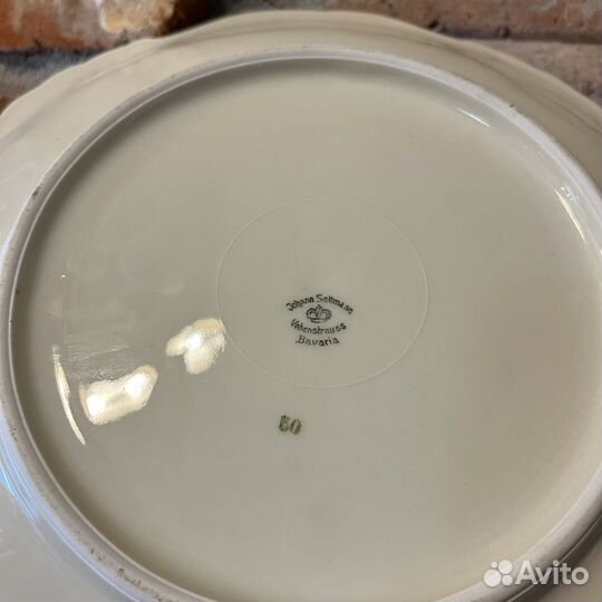 Антикварное фарфоровое блюдо. Германия