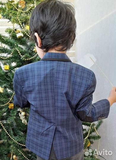 Пиджак (классика, клетка, 3 размера в наличии)