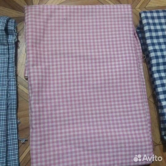 Ткань шотландка и сатин