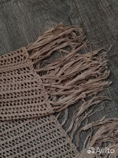 Бохо накидка безрукавка