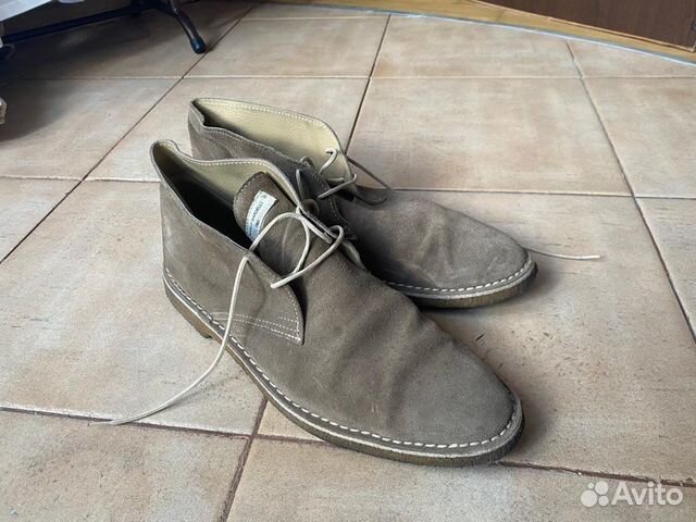 Ботинки замшевые мужские Италия