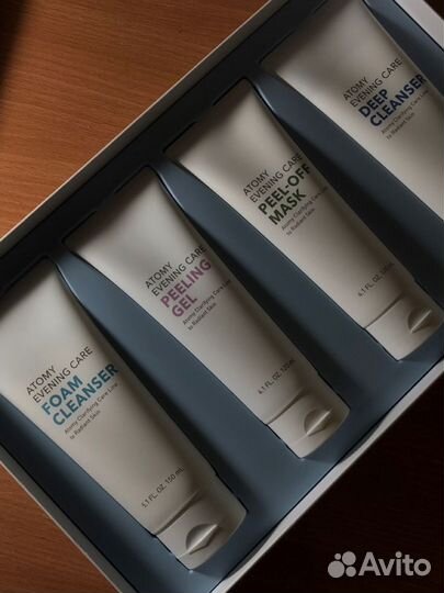 Атоми 4 этапный набор для глубокого очищения лица