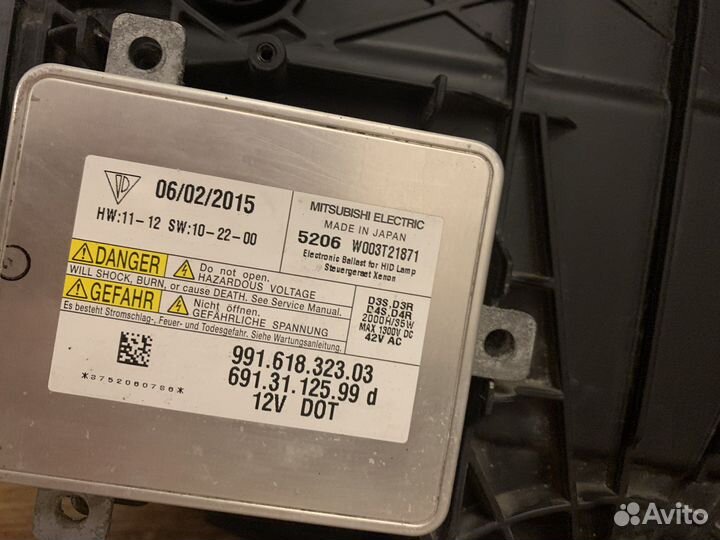 Фара левая Porsche Macan с блоком розжига 2013-18