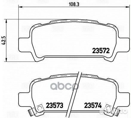 Колодки тормозные subaru forester 97/impreza 9